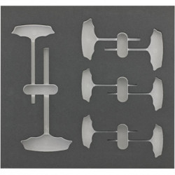 Module d'outils 2/3 vide pour tournevis T 6 cotés FORTIS
