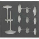 Module d'outils 2/3 vide pour tournevis T 6 cotés FORTIS