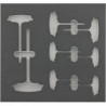 Module d'outils 2/3 vide pour tournevis T 6 cotés FORTIS