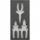 Module d'outils 1/3 vide pour pince VDE FORTIS