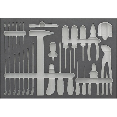 Module d'outils 3/3 vide pour outillage à main FORTIS
