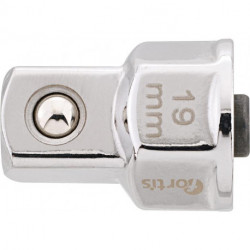 Adapteur Clé à douille 19mm pour 1/2 FORTIS