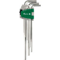 Set clé allen 9 unités.15-10mm long FORTIS