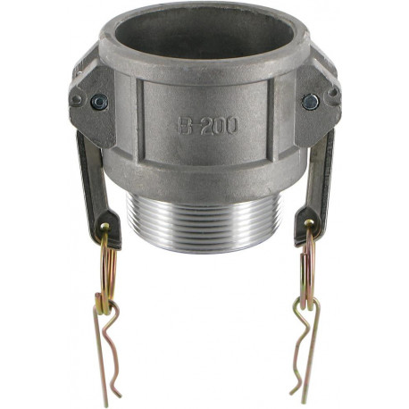 Raccord Kamlok Typ B DN65. AG 2.1/2". Alu