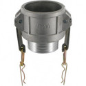 Raccord Kamlok Typ B DN65. AG 2.1/2". Alu