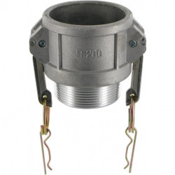 Raccord Kamlok Typ B DN125. AG 5". Alu