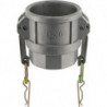 Raccord Kamlok Typ D DN25. IG 1". Alu