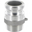 Raccord Kamlok mâle Typ F DN20. AG 3/4". Alu