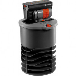 Arroseur oscillant escamotable OS 140 GARDENA : système d'arrosage pour les surfaces carrées et rectangulaires jusqu'à 140 m˛ maximum, installé au niveau du sol (8223-20)