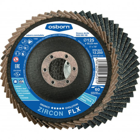 Disque à lamelles ZIRCON FLX 115mm K 40 Dronco