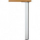 Ensemble 4 pieds de table 60x60 710 mm acier