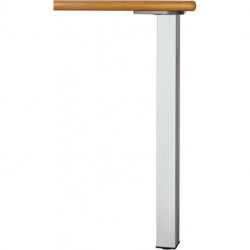 Ensemble 4 pieds de table 60x60 710 mm acier