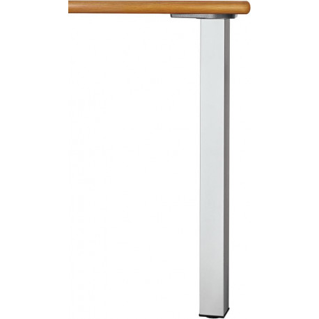 Ensemble 4 pieds de table 60x60 710 mm acier