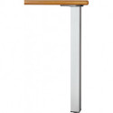 Ensemble 4 pieds de table 60x60 710 mm acier