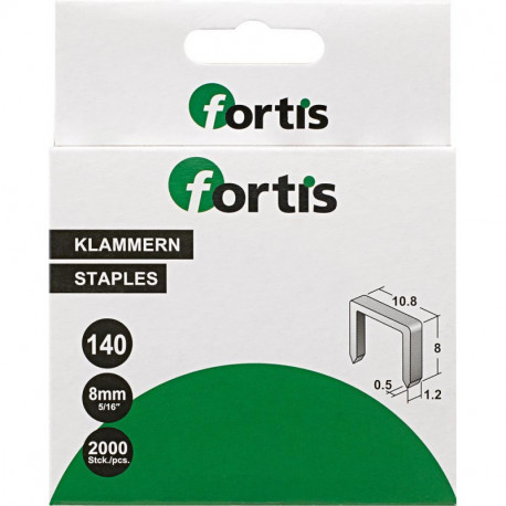 Agrafes 14 mm a 2000 Unités FORTIS