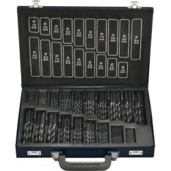 Set Foret hélicoidal DIN338 HSS forgés Typ RN 170- Unités 1-105mm FORTIS