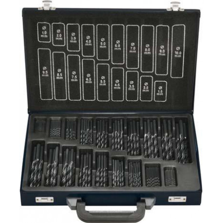 Set Foret hélicoidal DIN338 HSS forgés Typ RN 170- Unités 1-105mm FORTIS