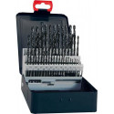 Set Foret hélicoidal DIN338 HSS forgés Typ N 1-10mm FORTIS (Par 5)