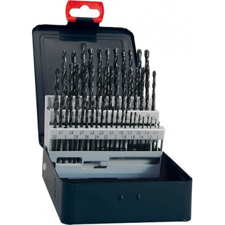 Set Foret hélicoidal DIN338 HSS forgés Typ N 6-10mm FORTIS (Par 5)