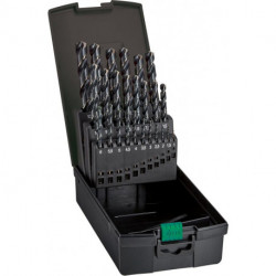 Set Foret hélicoidal DIN338 HSS Bronze 1-10mm 19- Unités FORTIS