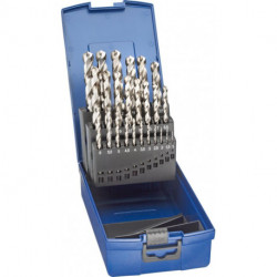 Set Foret hélicoidal DIN388 HSSE rectifiés Typ N 1-13mm FORTIS