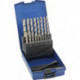 Set Foret hélicoidal DIN338 HSSE rectifiés Typ N 1-10mm FORTIS