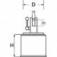 Aimant cylindrique avec poignée 70mm FORTIS
