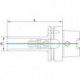 Adaptateur pour queue A D69893A HSK-A100 MK1x110mm Fortis