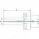 Adaptateur pour queue B D69893A HSK-A100 MK2x120mm Fortis