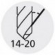 Foret hélicoïdal à queue cylindrique, en acier à coupe rapide, type H, DIN 338, surface sans revêtement, Ø h8 : 1,30 mm, Long. totale 38 mm