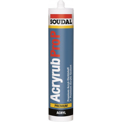 Mastic Acryrub 310ml blanc SOUDAL (Par 15)