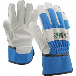 Gants de protection enfant PU / coton bleu 8-10 ans
