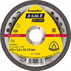 Disque de coupe A 646 R 125x16mm gera. Klingspor