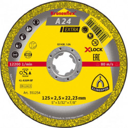 Disque de coupe A24EX X-LOCK 115x25mm Klingspor