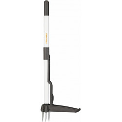 Désherbeur, Longueur: 90 cm, Manche en acier inoxydable/Poignée en plastique, Brun/Blanc, Light,