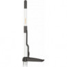 Désherbeur, Longueur: 90 cm, Manche en acier inoxydable/Poignée en plastique, Brun/Blanc, Light,