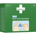 Bandage en mousse bleu. 6cm x 4.5m CEDERROTH (Par 10)