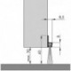 Joint bas de porte alu IBS 40 250cm Hauteur de la brosse 20mm