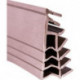 Joint de feuillure d'ouvrant marron foncé 6.5m x Rainures 28 - 50 x Hauteur.65 - 190mm TPE