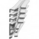 Joint de feuillure d'ouvrant marron foncé 6.5m x Rainures 28 - 50 x Hauteur.65 - 190mm TPE