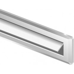 Fente de boîte aux lettres en PVC 345 x 823 cm blanc