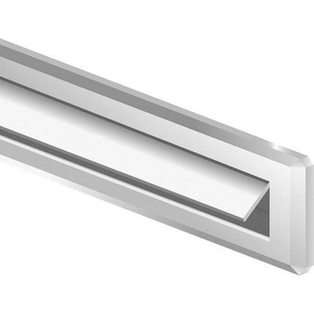 Fente de boîte aux lettres en PVC 345 x 823 cm blanc
