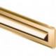 Fente de boîte aux lettres en PVC 345 x 823 cm marron