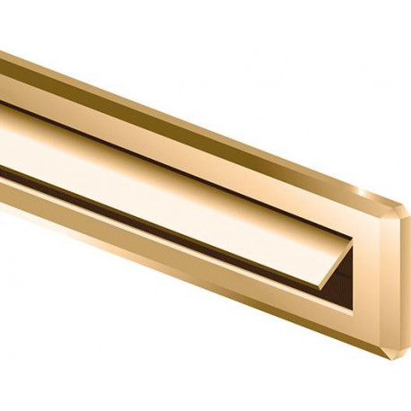 Fente de boîte aux lettres en PVC 345 x 823 cm marron