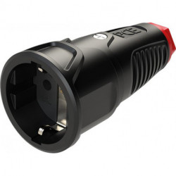 Prolongateur electrique IP20 Caoutchouc 16A / 250V AC / 3p (2P+E)