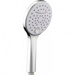 Pommeau de douche Luba trois chrome blanc