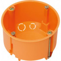 Boîte murale ISO 70mm Ø 47mm orange foncé (Par 10)