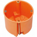 Boîte murale ISO 60mm Ø 61mm orange foncé (Par 10)