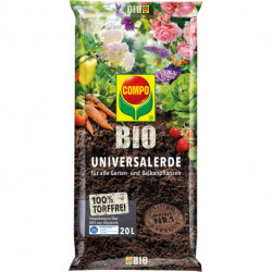 Terreau Universal sans tourbe 20 L COMPO BIO (Par 45)