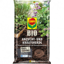 Terreau sans tourbe 10 L COMPO BIO